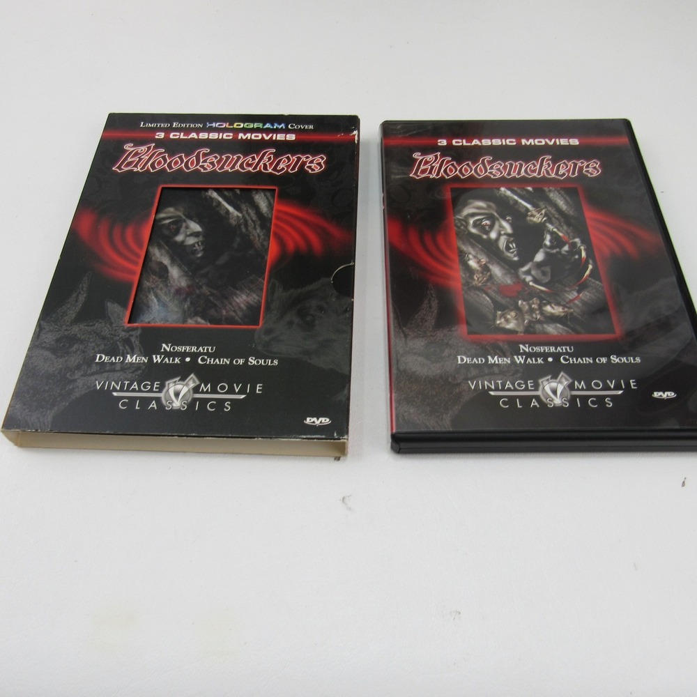 Blood Suckers DVD 3 Classic Movies‎ Limited Edition Hologram Cover
